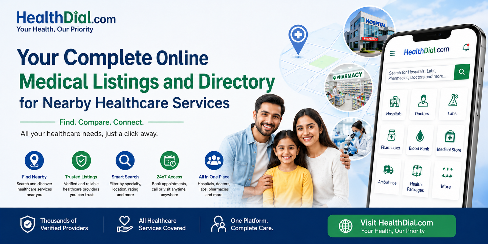 HealthDial.com: Your Complete Online Medical Listings and Directory for Nearby Healthcare Services