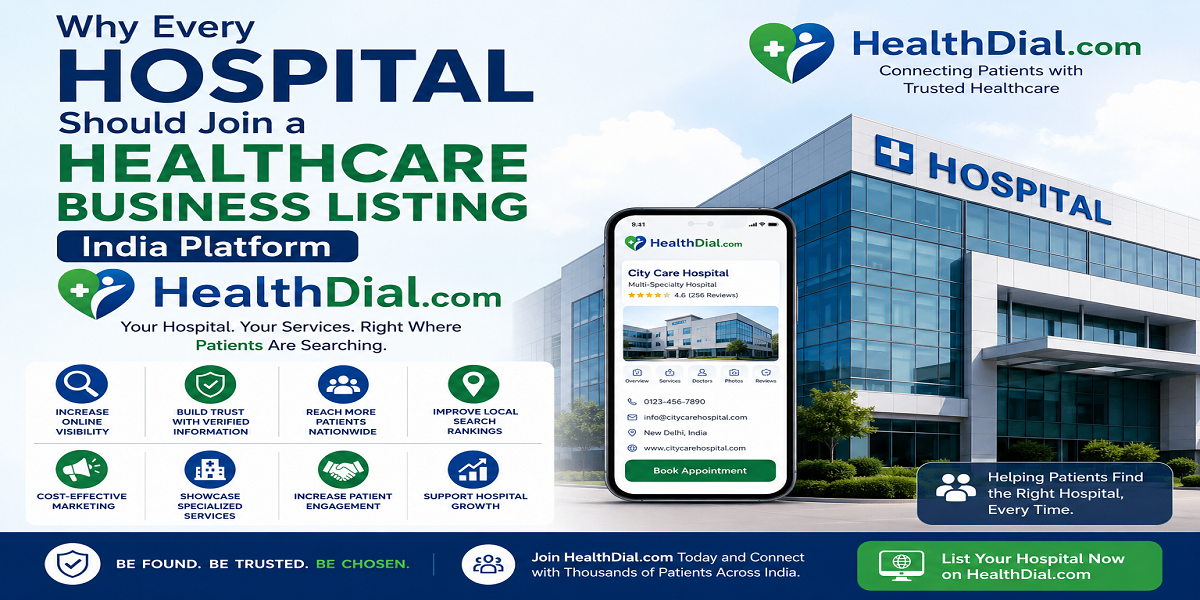 Why Every Hospital Should Join a Healthcare Business Listing India Platform Like HealthDial.com