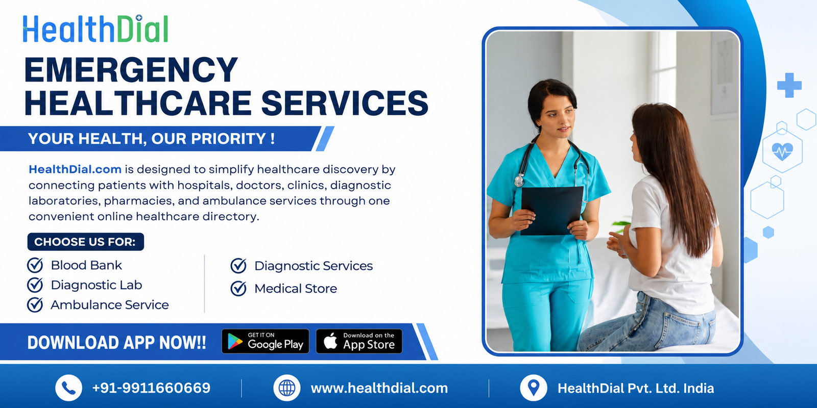 Find Emergency Healthcare Services in Gurgaon, New Delhi & Faridabad with HealthDial.com